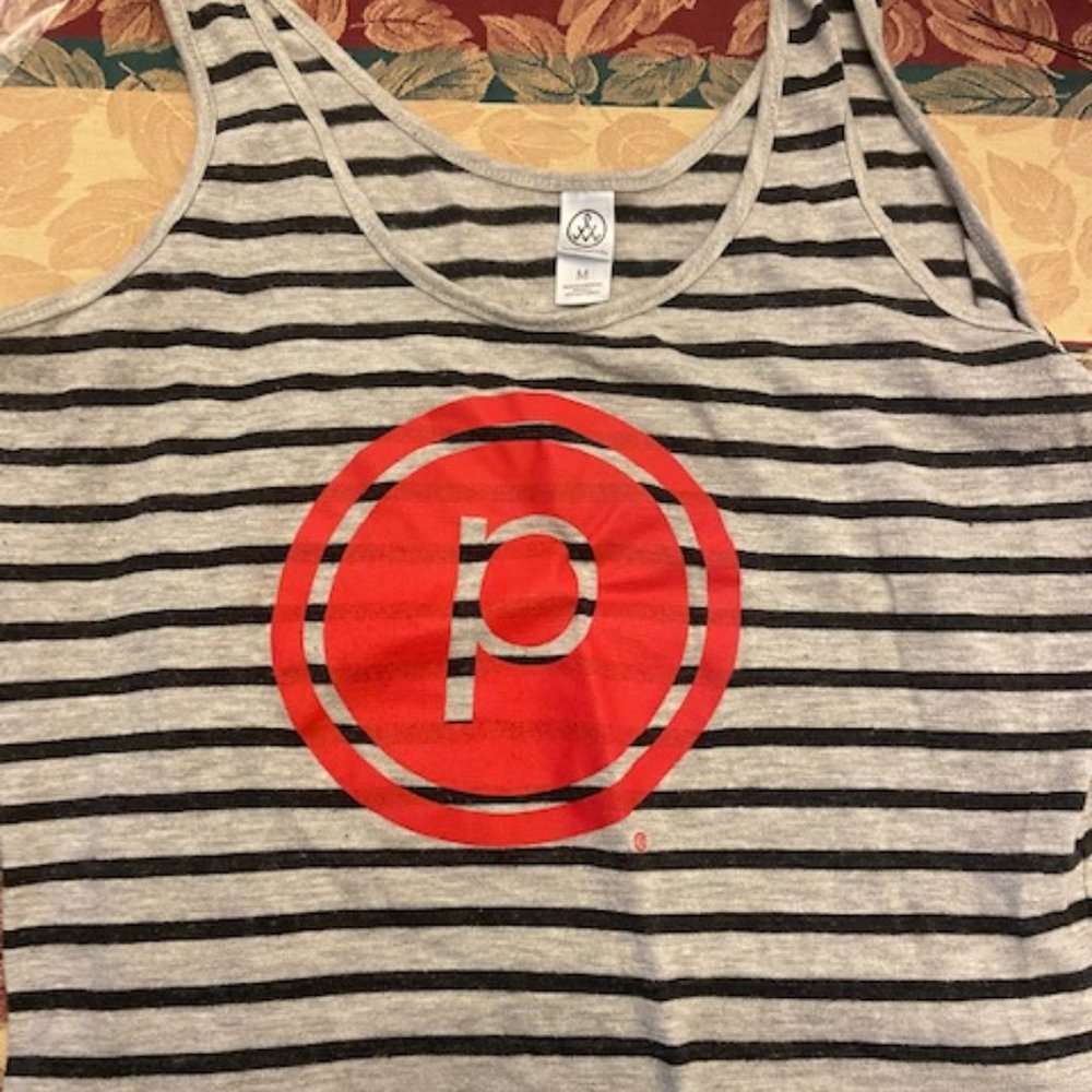 Pure Barre Striped Logo Tank